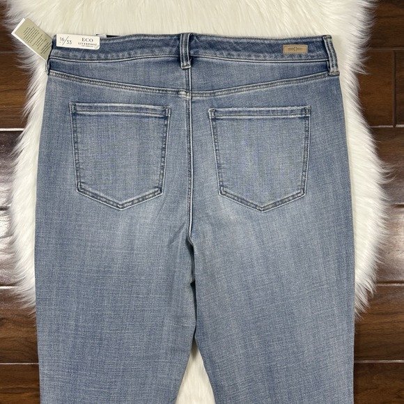 Liverpool Women's Size 16 / 33 Charlie Cuffed Crop Skinny Denim Jeans - Picture 8 of 9